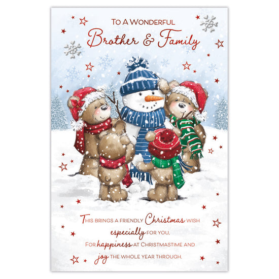 Prelude C75 Christmas Cards Brother & Family 6pk