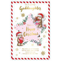 Prelude C75 Christmas Cards Goddaughter 6pk - Tiger Feet Ireland