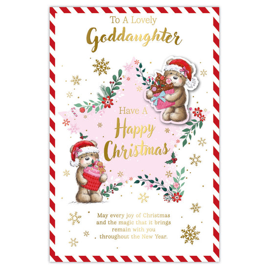 Prelude C75 Christmas Cards Goddaughter 6pk