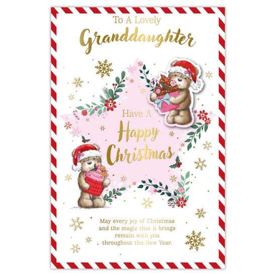 Prelude C75 Christmas Cards Granddaughter 6pk