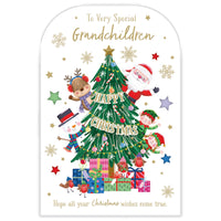 Prelude C75 Christmas Cards Grandchildren 6pk - Tiger Feet Ireland