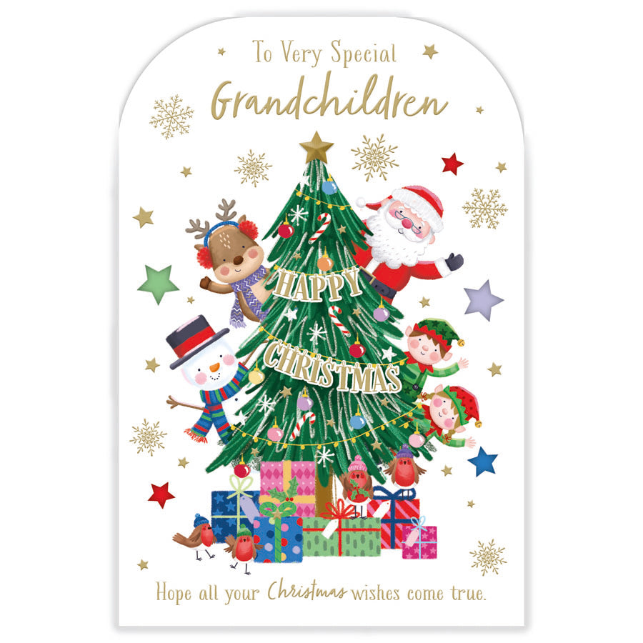 Prelude C75 Christmas Cards Grandchildren 6pk - Tiger Feet Ireland