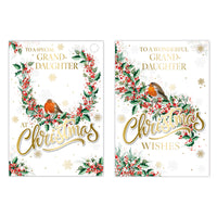 Poppyhill C50 Christmas Cards Granddaughter 12pk - Tiger Feet Ireland