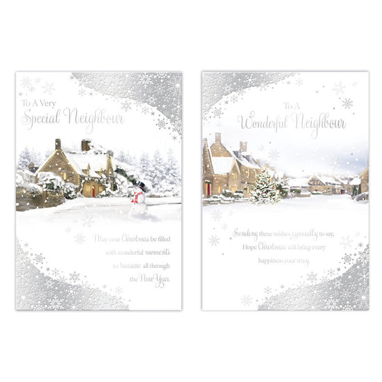 Poppyhill C50 Christmas Cards Neighbour 12pk