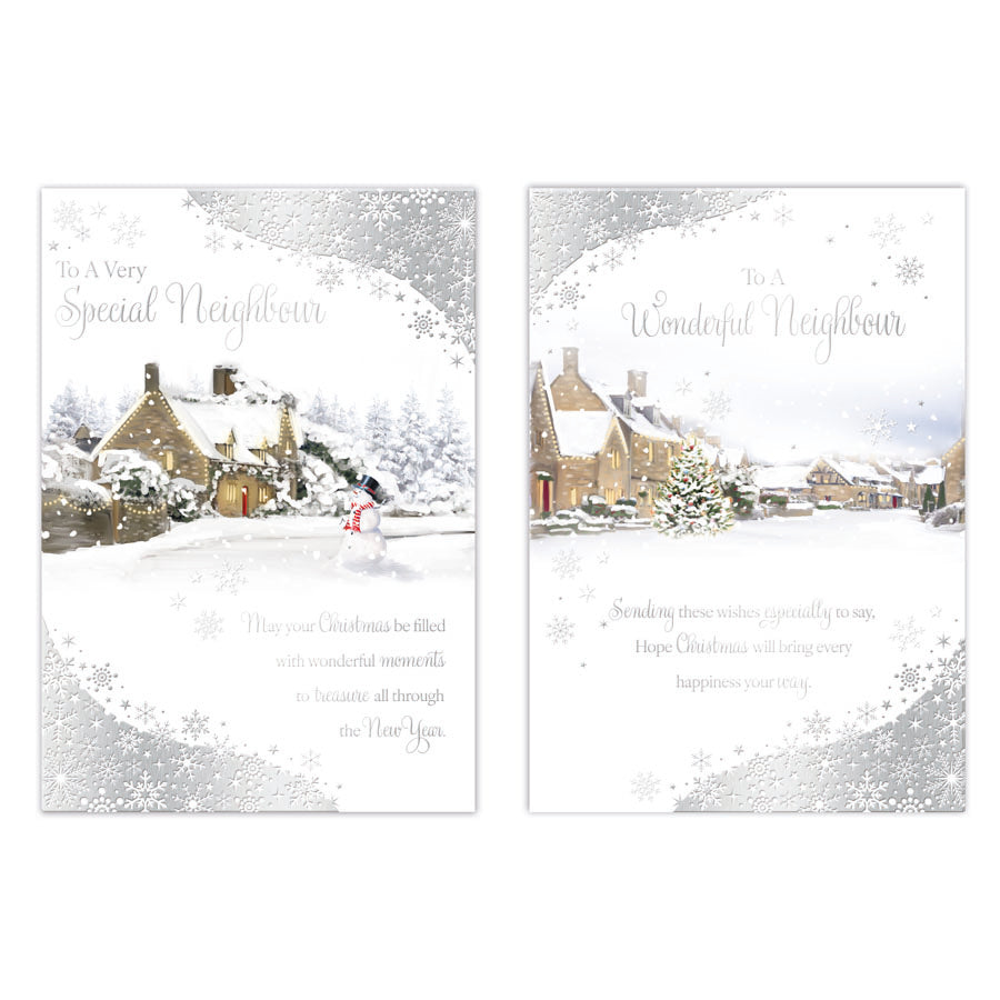 Poppyhill C50 Christmas Cards Neighbour 12pk - Tiger Feet Ireland