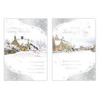 Poppyhill C50 Christmas Cards Thinking Of You 12pk - Tiger Feet Ireland