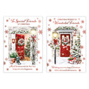 Poppyhill C50 Christmas Cards Friends 12pk - Tiger Feet Ireland