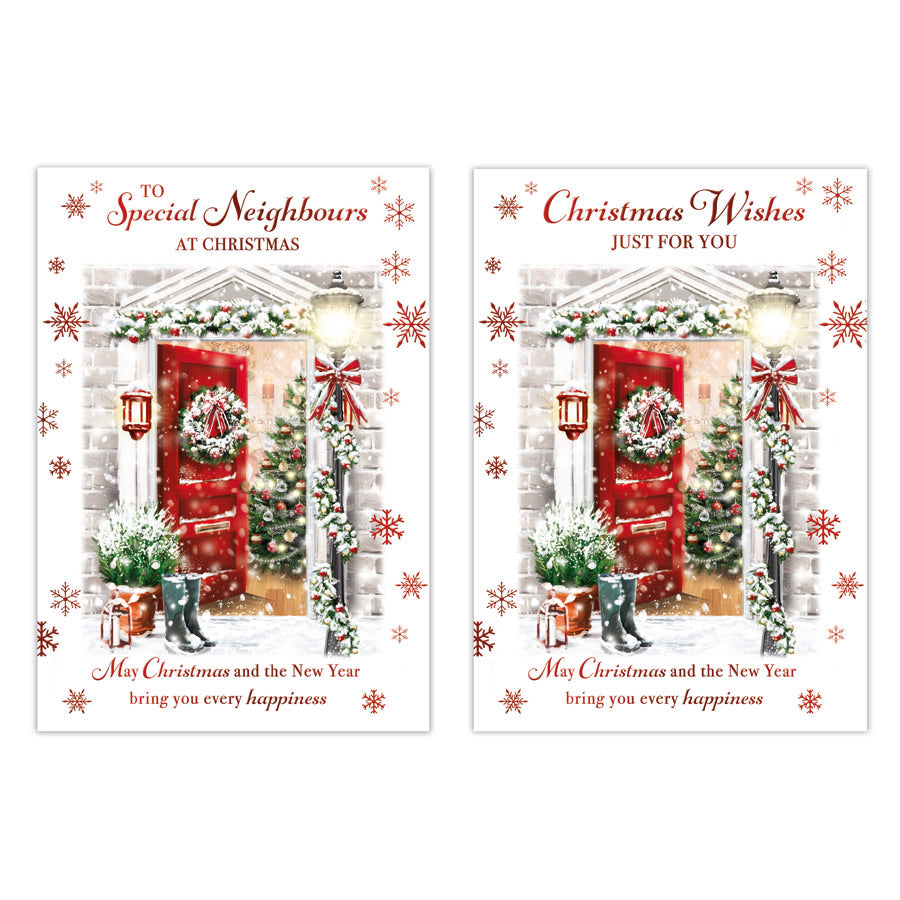 Poppyhill C50 Christmas Cards Neighbours 12pk - Tiger Feet Ireland