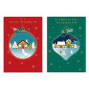 Poppyhill C50 Christmas Cards Neighbour 12pk - Tiger Feet Ireland
