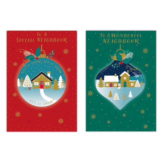 Poppyhill C50 Christmas Cards Neighbour 12pk