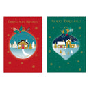 Poppyhill C50 Christmas Cards Open 12pk - Tiger Feet Ireland