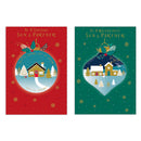 Poppyhill C50 Christmas Cards Son & Partner 12pk - Tiger Feet Ireland