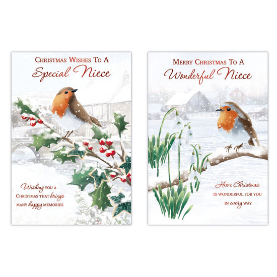 Poppyhill C50 Christmas Cards Niece 12pk