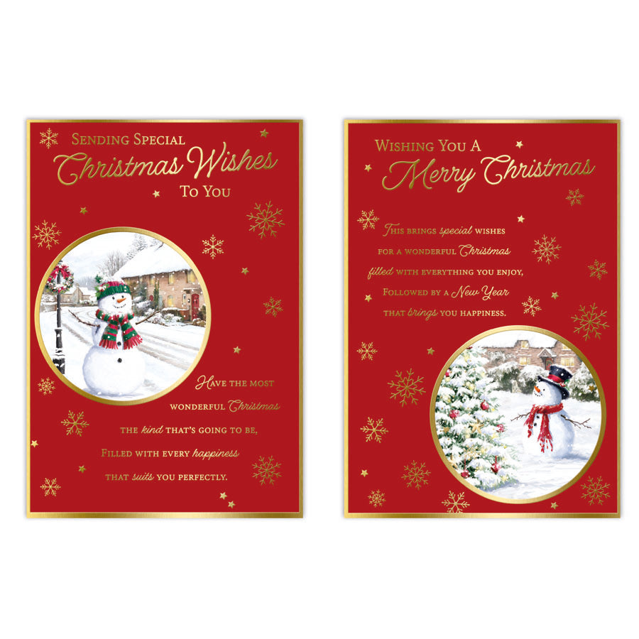 Poppyhill C50 Christmas Cards Open 12pk - Tiger Feet Ireland