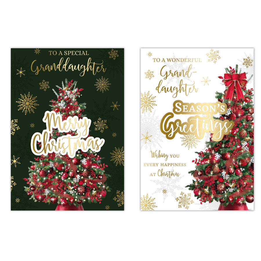 Poppyhill C50 Christmas Cards Granddaughter 12pk - Tiger Feet Ireland