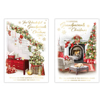 Poppyhill C50 Christmas Cards Grandparents 12pk - Tiger Feet Ireland
