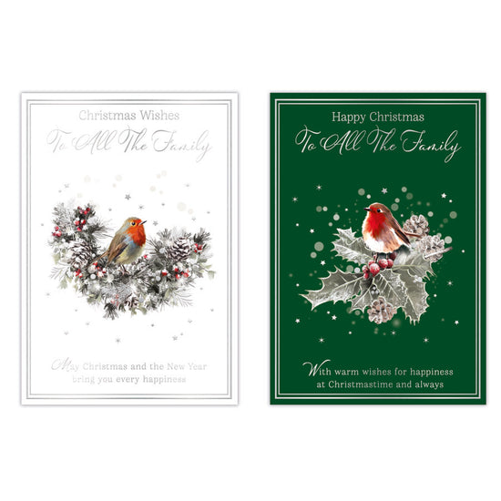 Poppyhill C50 Christmas Cards All The Family 12pk