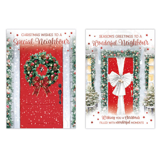 Poppyhill C50 Christmas Cards Neighbour 12pk