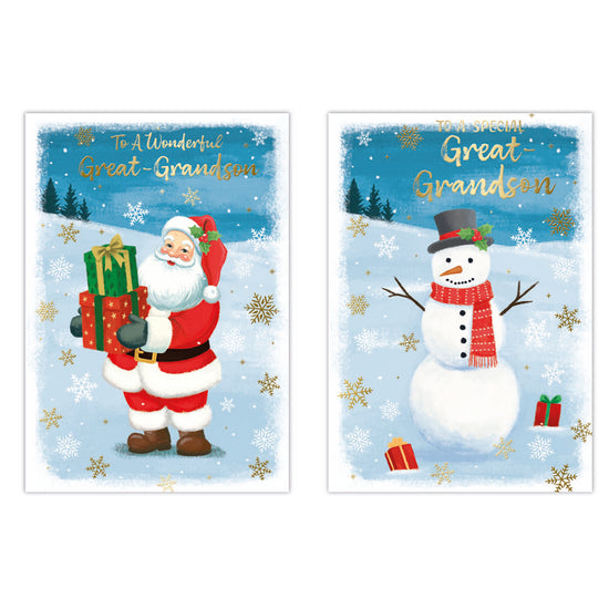 Poppyhill C50 Christmas Cards Great-Grandson 12pk