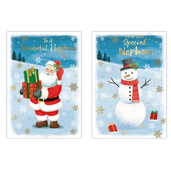 Poppyhill C50 Christmas Cards Nephew 12pk