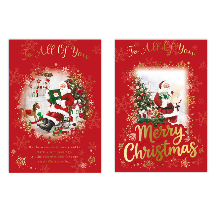 Poppyhill C50 Christmas Cards All Of You 12pk - Tiger Feet Ireland