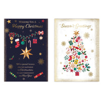 Poppyhill C50 Christmas Cards Open 12pk - Tiger Feet Ireland