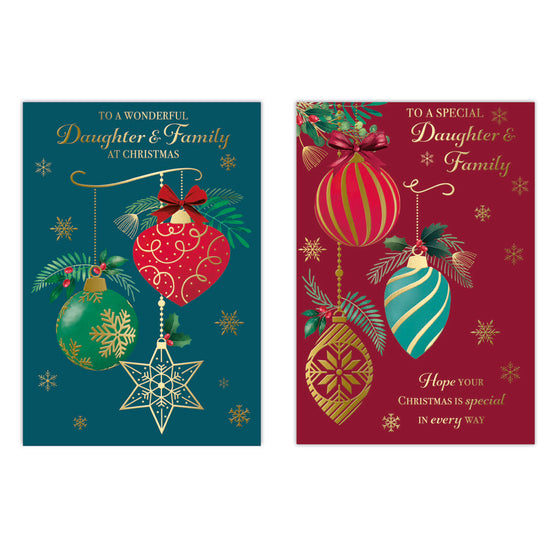 Poppyhill C50 Christmas Daughter & Family 12pk