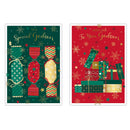 Poppyhill C50 Christmas Cards Godson 12pk - Tiger Feet Ireland