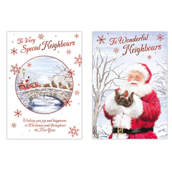 Poppyhill C50 Christmas Cards Neighbours 12pk