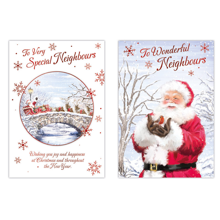 Poppyhill C50 Christmas Cards Neighbours 12pk - Tiger Feet Ireland
