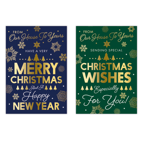 Poppyhill C50 Christmas Cards House To House 12pk