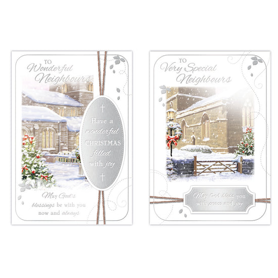 Poppyhill C50 Christmas Cards Neighbours 12pk