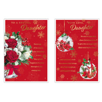 Poppyhill C50 Christmas Cards Daughter 12pk - Tiger Feet Ireland