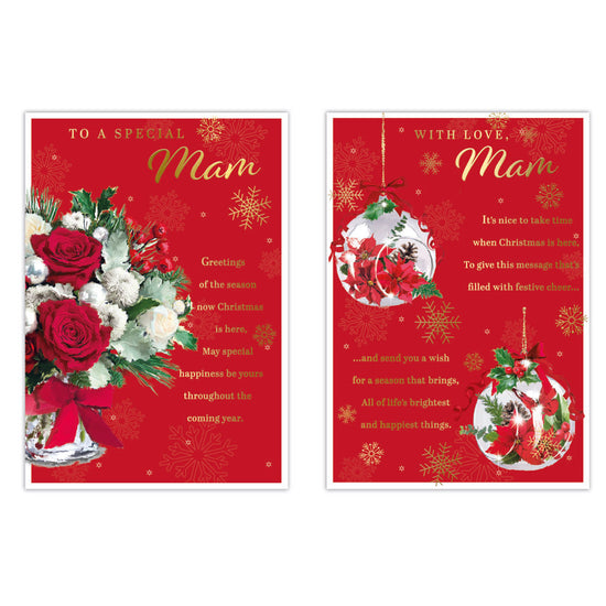 Poppyhill C50 Christmas Cards Mam 12pk