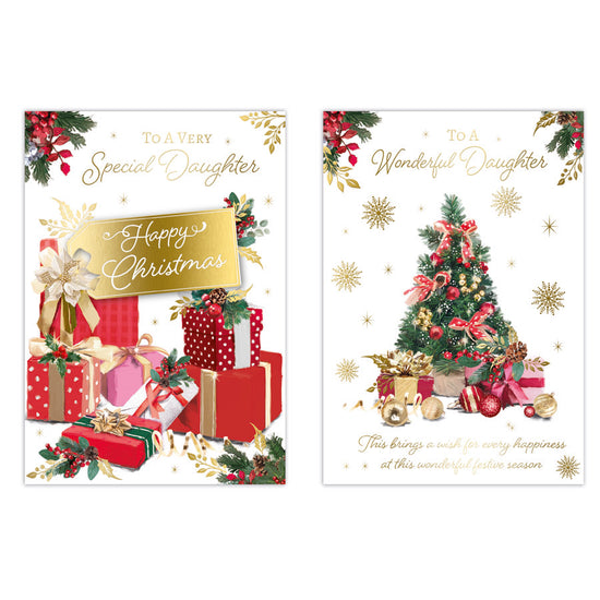 Poppyhill C50 Christmas Cards Daughter 12pk