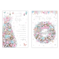 Poppyhill C50 Christmas Cards Wife 12pk - Tiger Feet Ireland