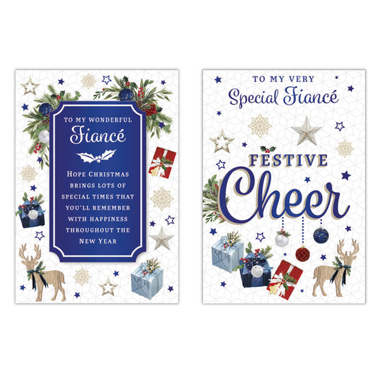 Poppyhill C50 Christmas Cards Fiancé 12pk
