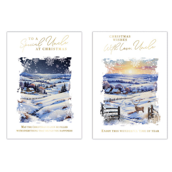 Poppyhill C50 Christmas Cards Uncle 12pk