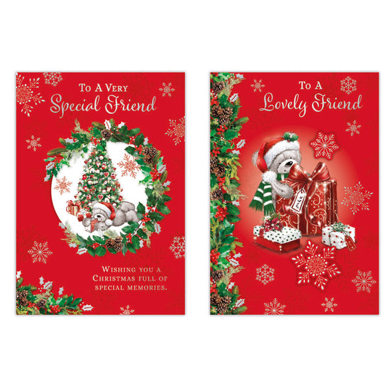 Poppyhill C50 Christmas Cards Friend 12pk