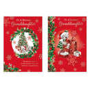 Poppyhill C50 Christmas Cards Granddaughter 12pk - Tiger Feet Ireland