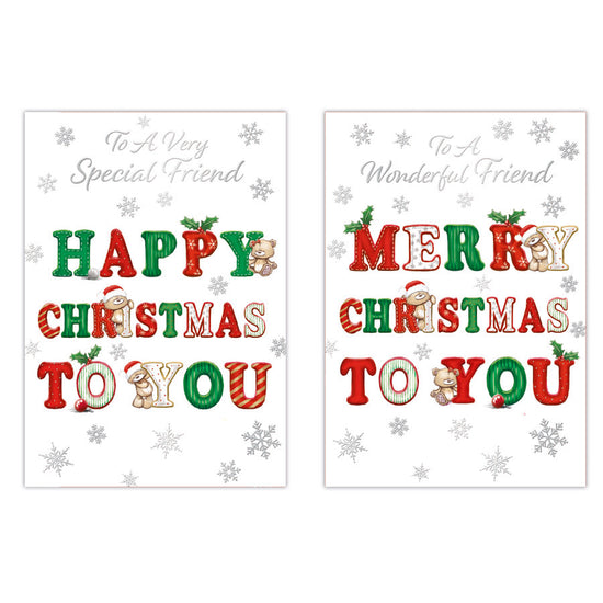 Poppyhill C50 Christmas Cards Friend 12pk