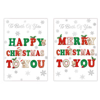 Poppyhill C50 Christmas Cards Both Of You 12pk - Tiger Feet Ireland
