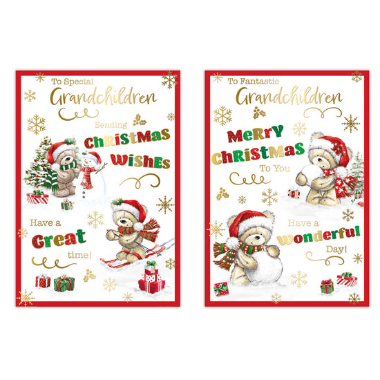 Poppyhill C50 Christmas Cards Grandchildren 12pk