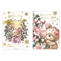 Poppyhill C50 Christmas Cards Godmother 12pk - Tiger Feet Ireland
