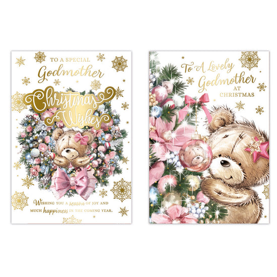 Poppyhill C50 Christmas Cards Godmother 12pk