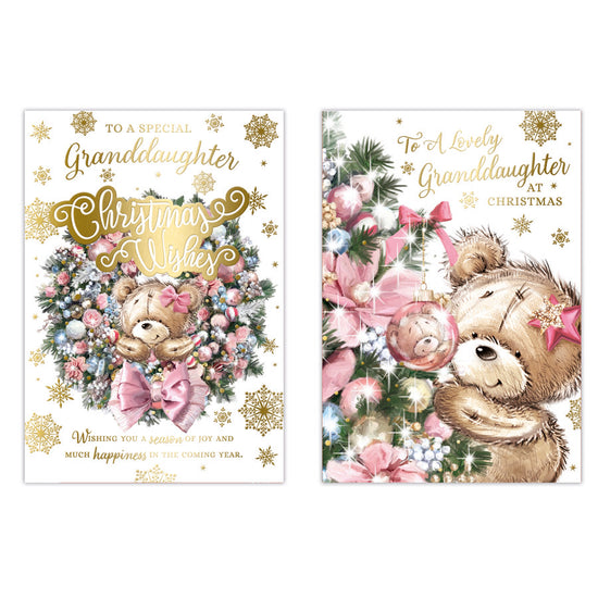 Poppyhill C50 Christmas Cards Granddaughter 12pk