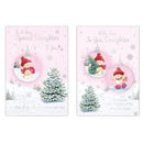 Poppyhill C50 Christmas Cards Daughter 12pk - Tiger Feet Ireland