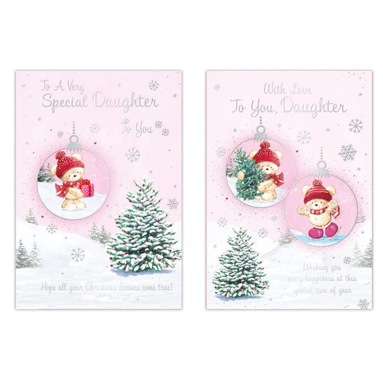 Poppyhill C50 Christmas Cards Daughter 12pk