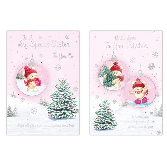 Poppyhill C50 Christmas Cards Sister 12pk