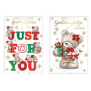 Poppyhill C50 Christmas Cards Goddaughter 12pk - Tiger Feet Ireland